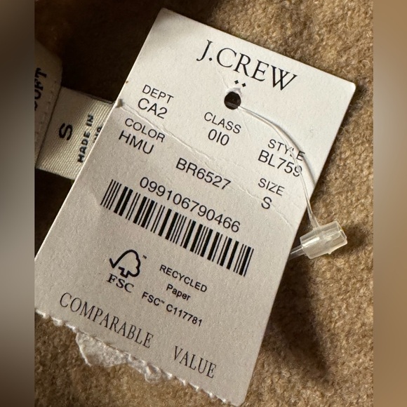 J Crew Extra Soft Puff Sleeve Cardigan - Picture 9 of 12